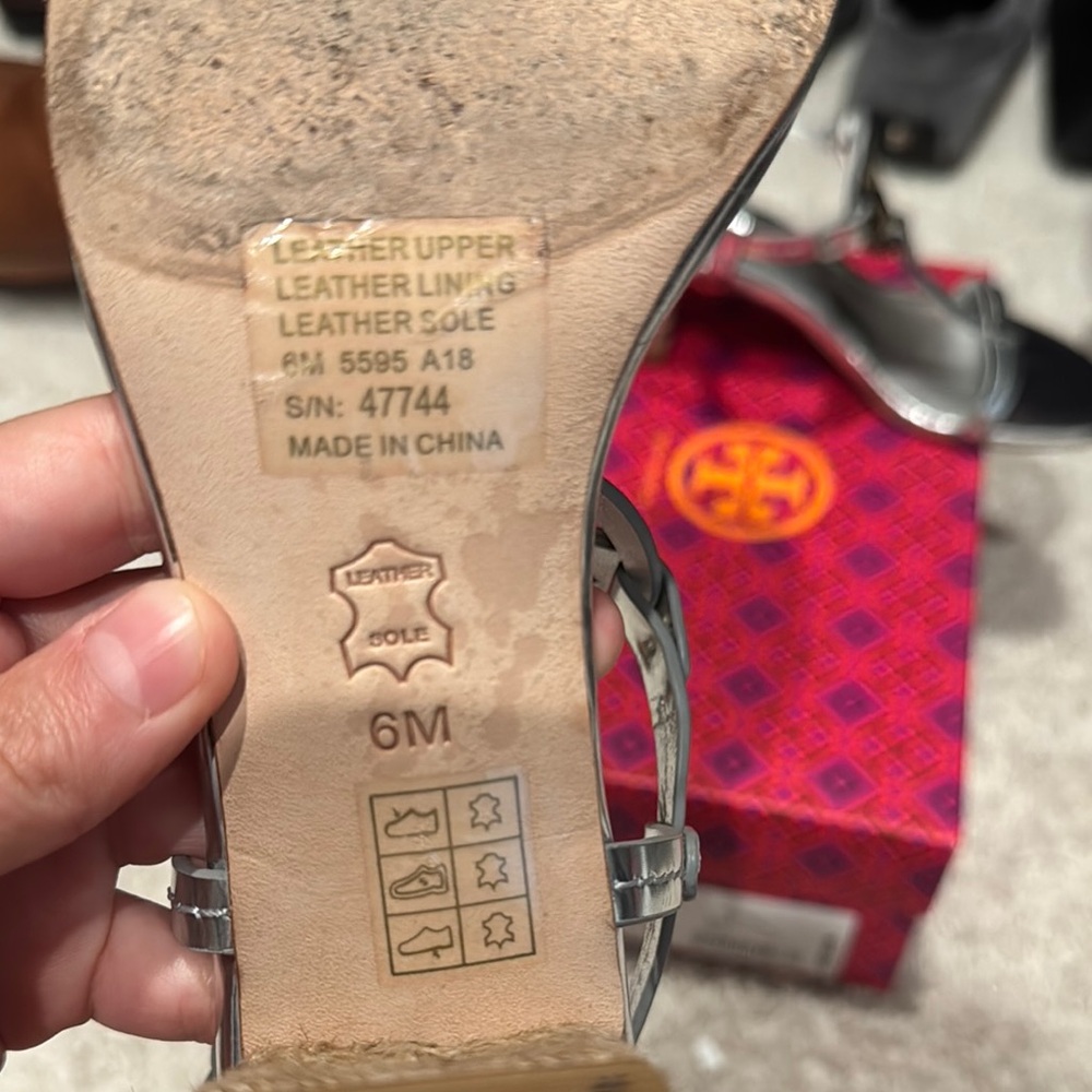 Tory Burch Silver Women's Sandals - Picture 4 of 7